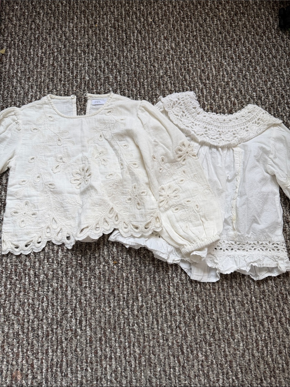 Zara girls blouses